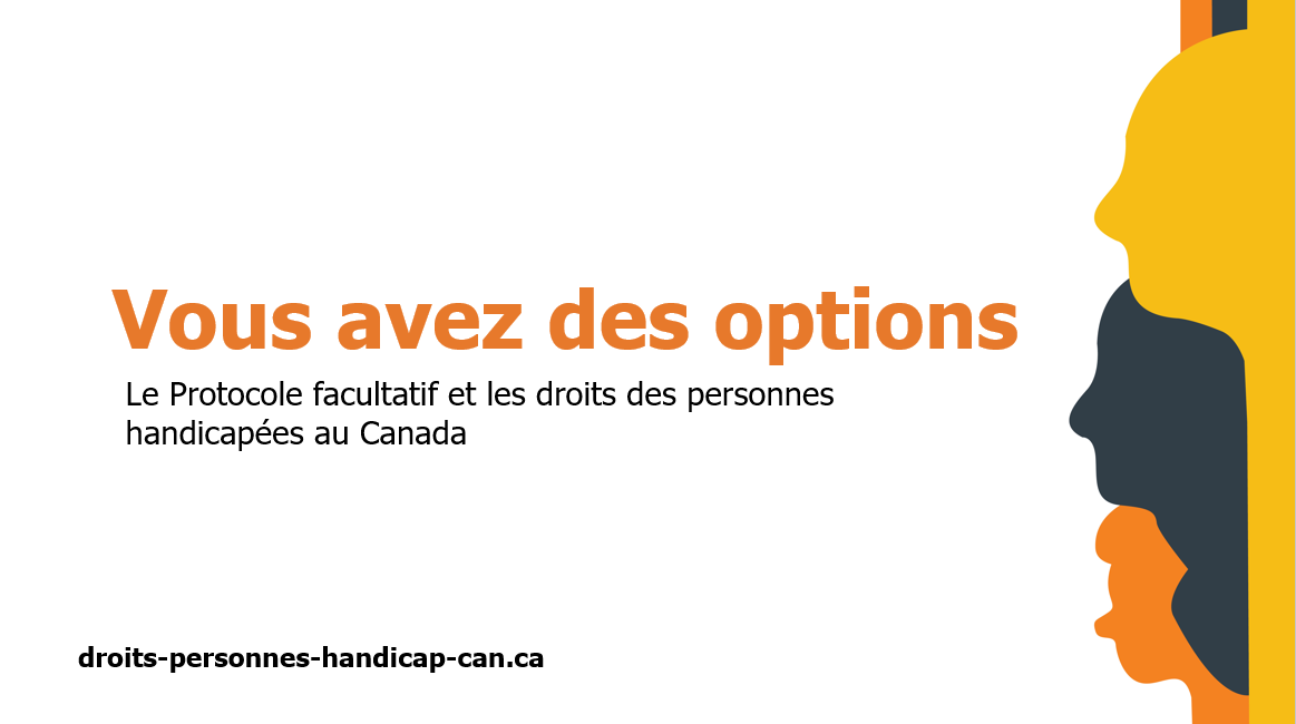 L'Image de la présentation PowerPoint titre de la page contenant les mots que Vous avez l'embarras du choix – Le Protocole Facultatif et les droits des personnes handicapées au Canada de TÉLÉCHARGEMENT FRANÇAIS